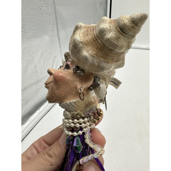 KATHERINE'S COLLECTION ORNAMENT Women With Seashells On The Head Rare HTF - Picture 3 of 8